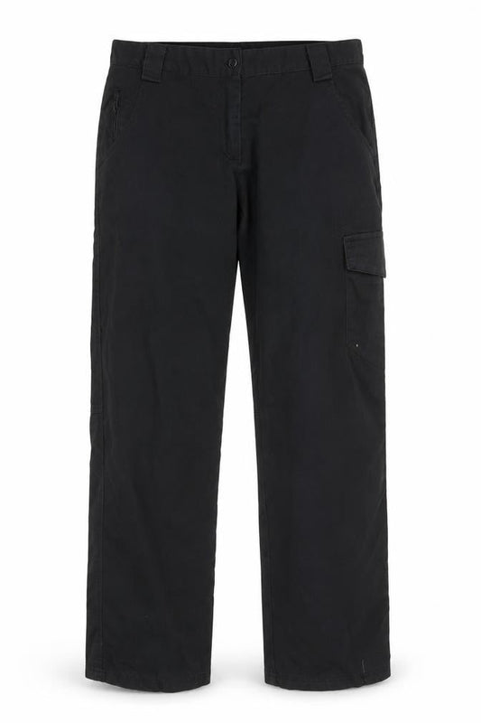 Dickies Men's Black Cargo Trousers, Size 14, Straight Leg
