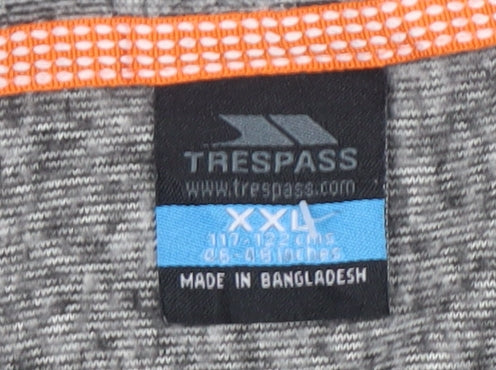 Trespass Men's Grey 2XL 1/2 Zip Sweatshirt