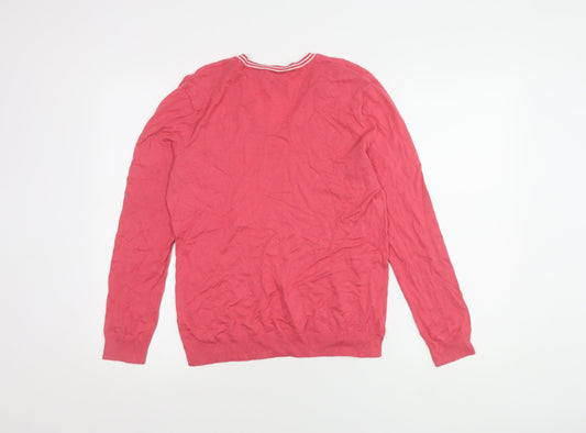 Polo Ralph Lauren Women's Red V-Neck Pullover Jumper M
