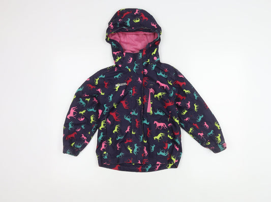 Mountain Warehouse Girls Multicoloured Animal Print Rain Coat