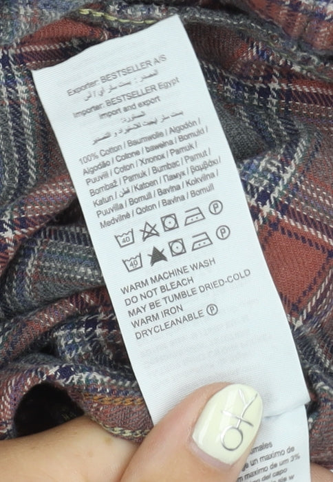 Jack & Jones Men's Multicoloured Medium Plaid Shirt