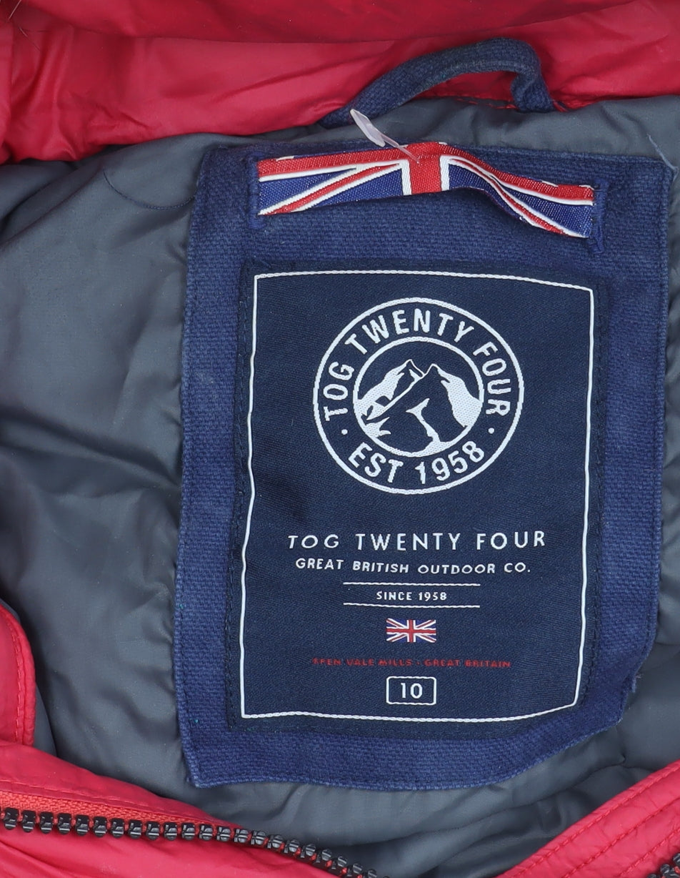 Tog Twenty Four Women's Red Puffer Jacket Size 10