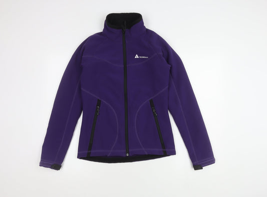 Technicals Women's Purple Soft Shell Jacket Size 8