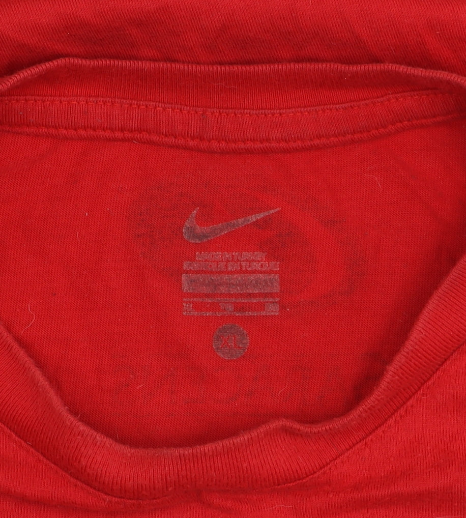 Nike Men's Red XL Graphic Print T-Shirt