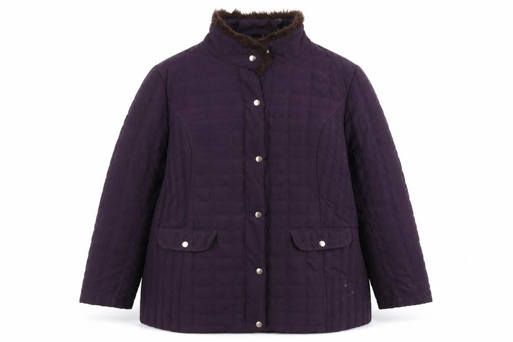 Isle Women's Purple Quilted Jacket Size 22