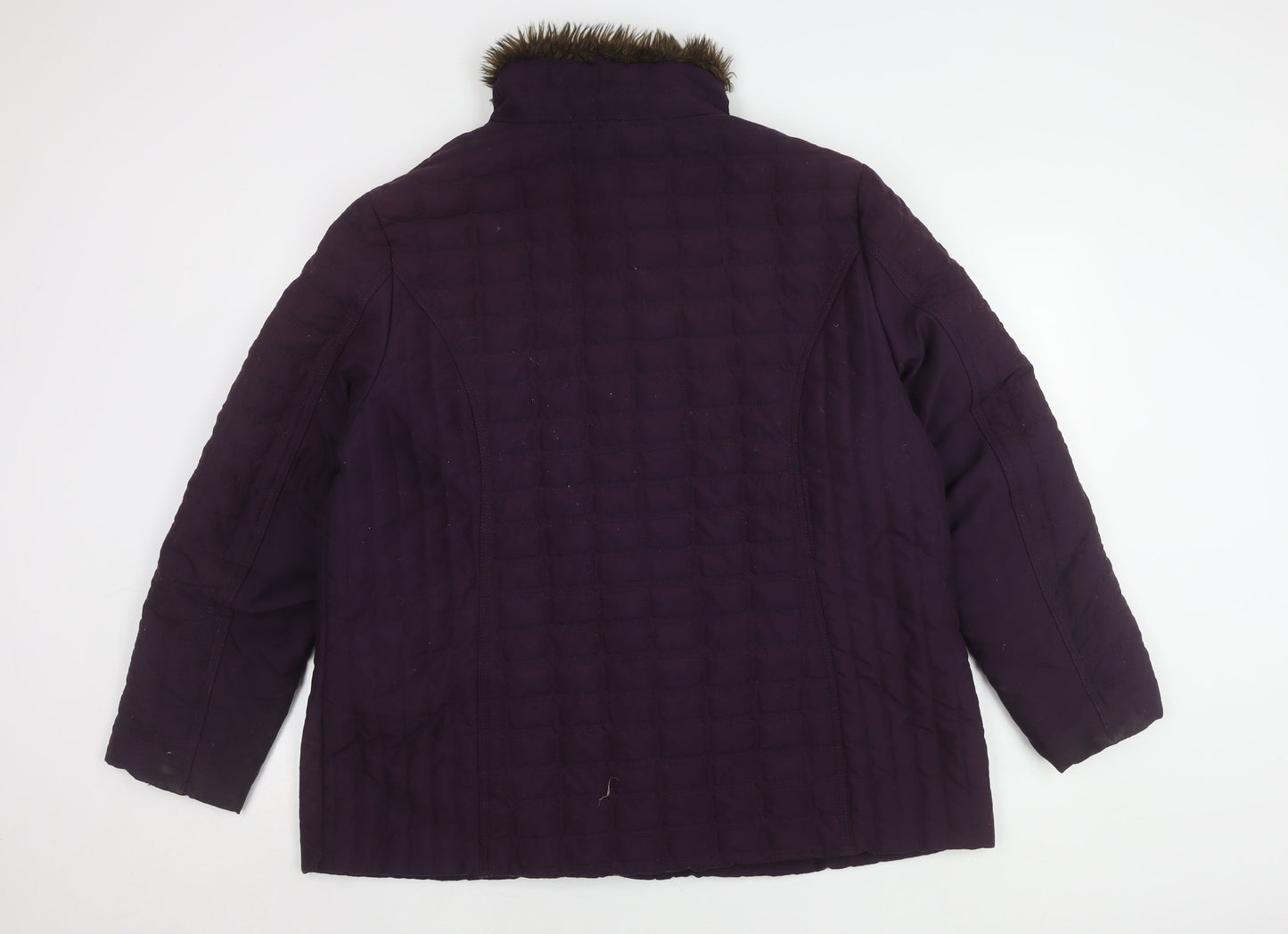 Isle Women's Purple Quilted Jacket Size 22