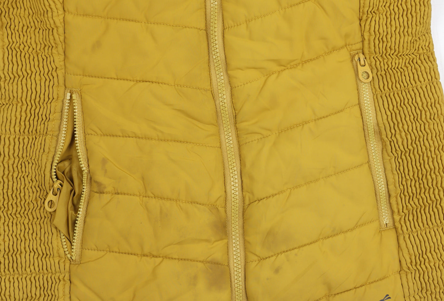 Joules Women's Yellow Puffer Jacket Size 10