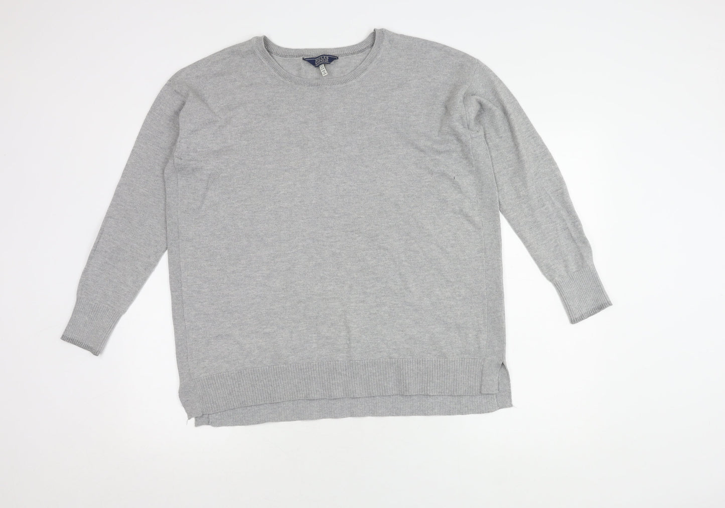 Joules Women's Grey Crew Neck Jumper UK 12