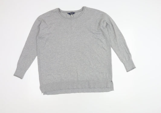 Joules Women's Grey Crew Neck Jumper UK 12
