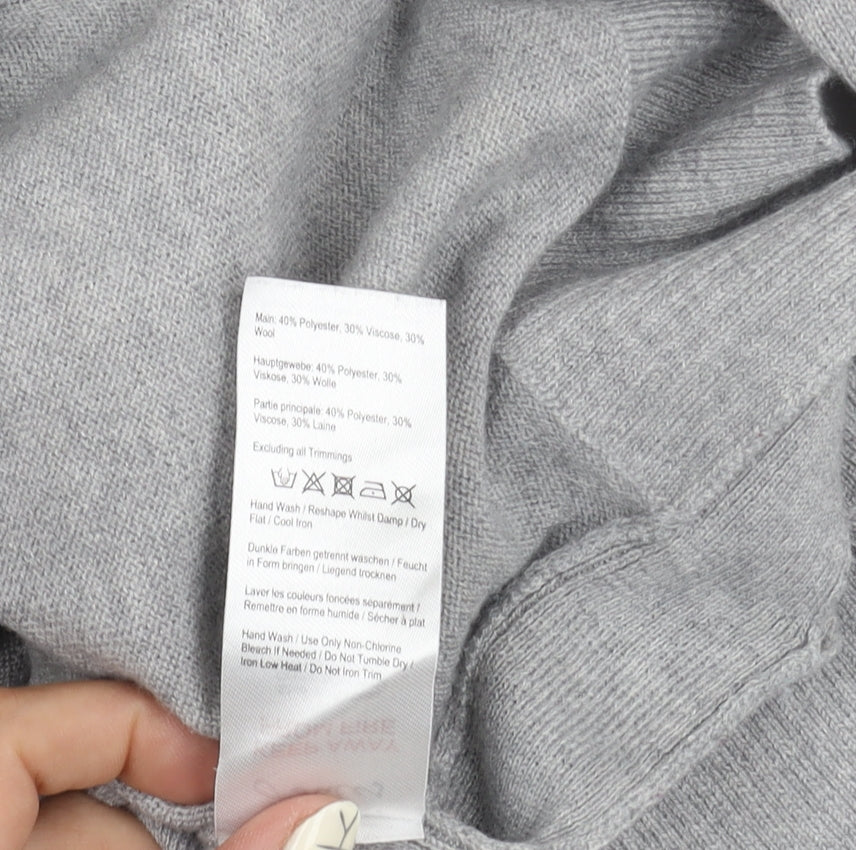 Joules Women's Grey Crew Neck Jumper UK 12