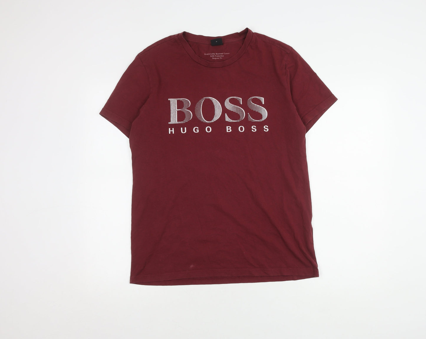 Hugo Boss Men's Red M T-Shirt, Regular Fit, Logo