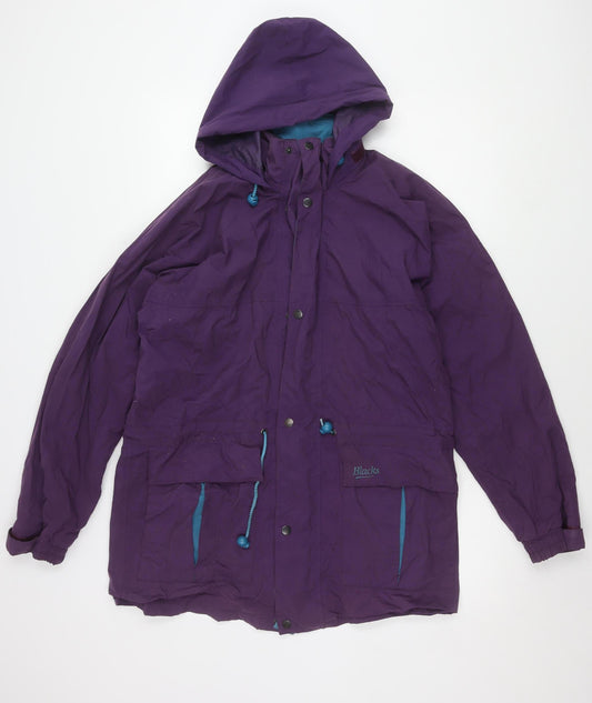 Blacks Men's Purple Hooded Parka Jacket, Outdoor, Autumn/Winter