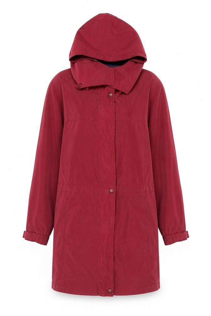 Womens UK Size 10  Hawkshead Red Polyester Blend Coat
