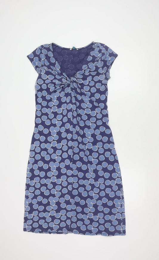 White Stuff Women’s Blue Polka Dot Sleeveless Dress