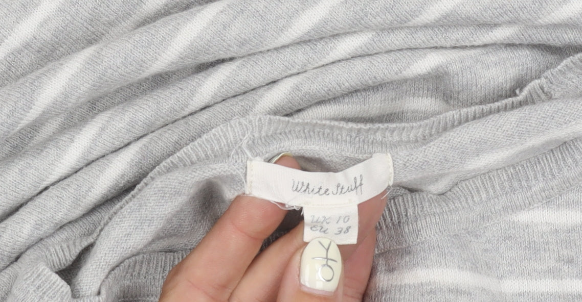 White Stuff Women's Multicoloured Pullover Jumper Size 10