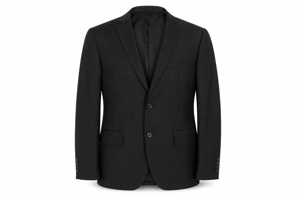 H&M Men's Black Striped Blazer, Size 42R