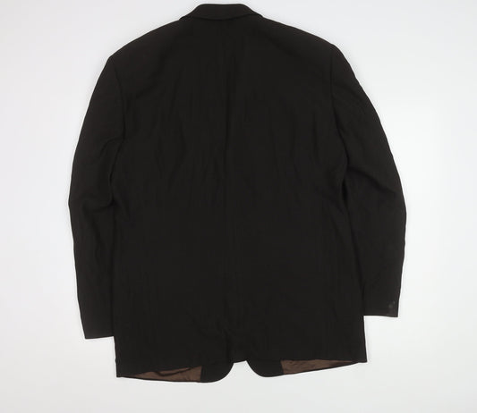 Hugo Boss Men's Brown Wool Blazer, 40, Classic Style