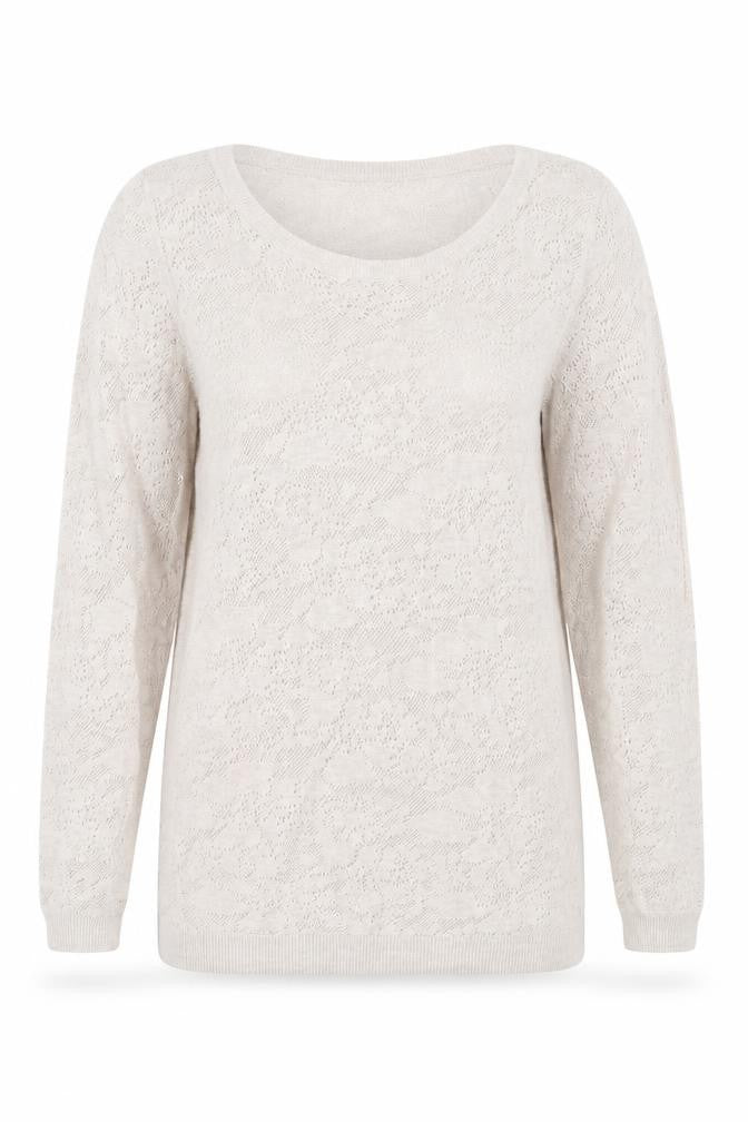 Warehouse Beige Women's Pullover Jumper UK 16