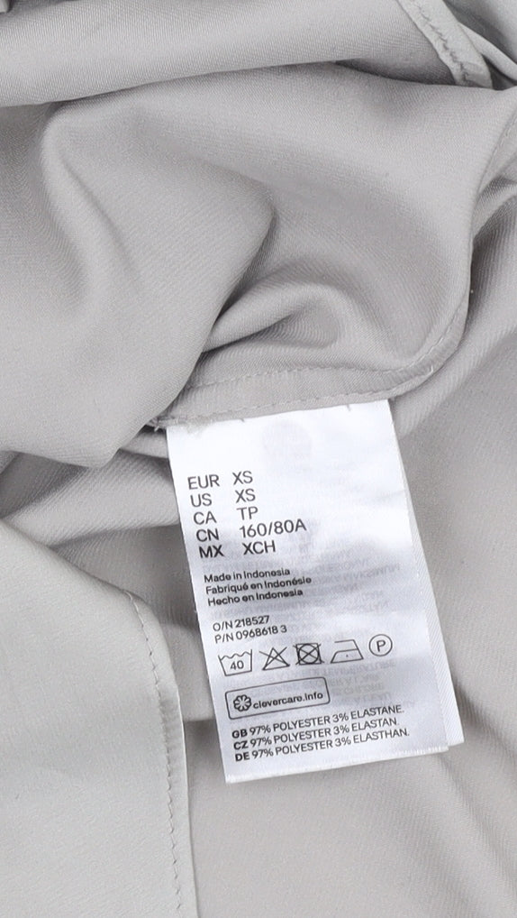 H&M Women's Grey XS Button-Up Shirt