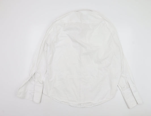 1860 Men's White Long Sleeve Button-Up Shirt