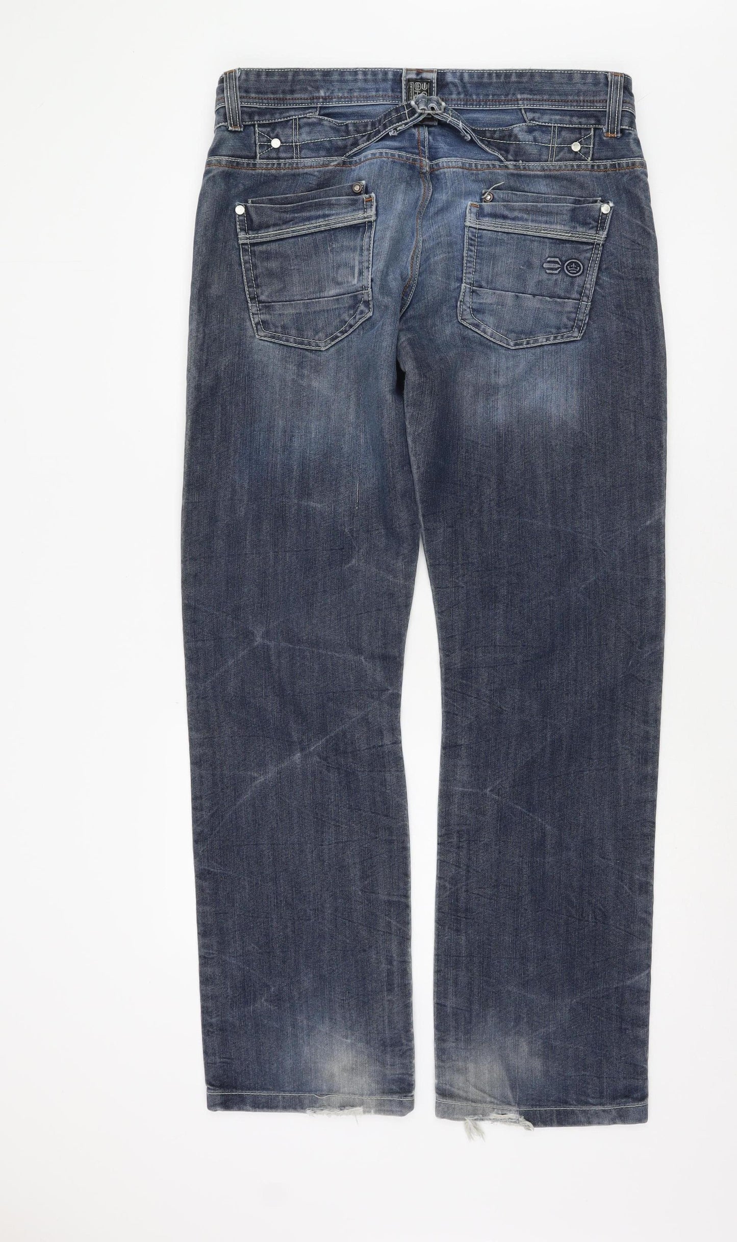 CROSSHATCH Men's Blue Straight Jeans W 34