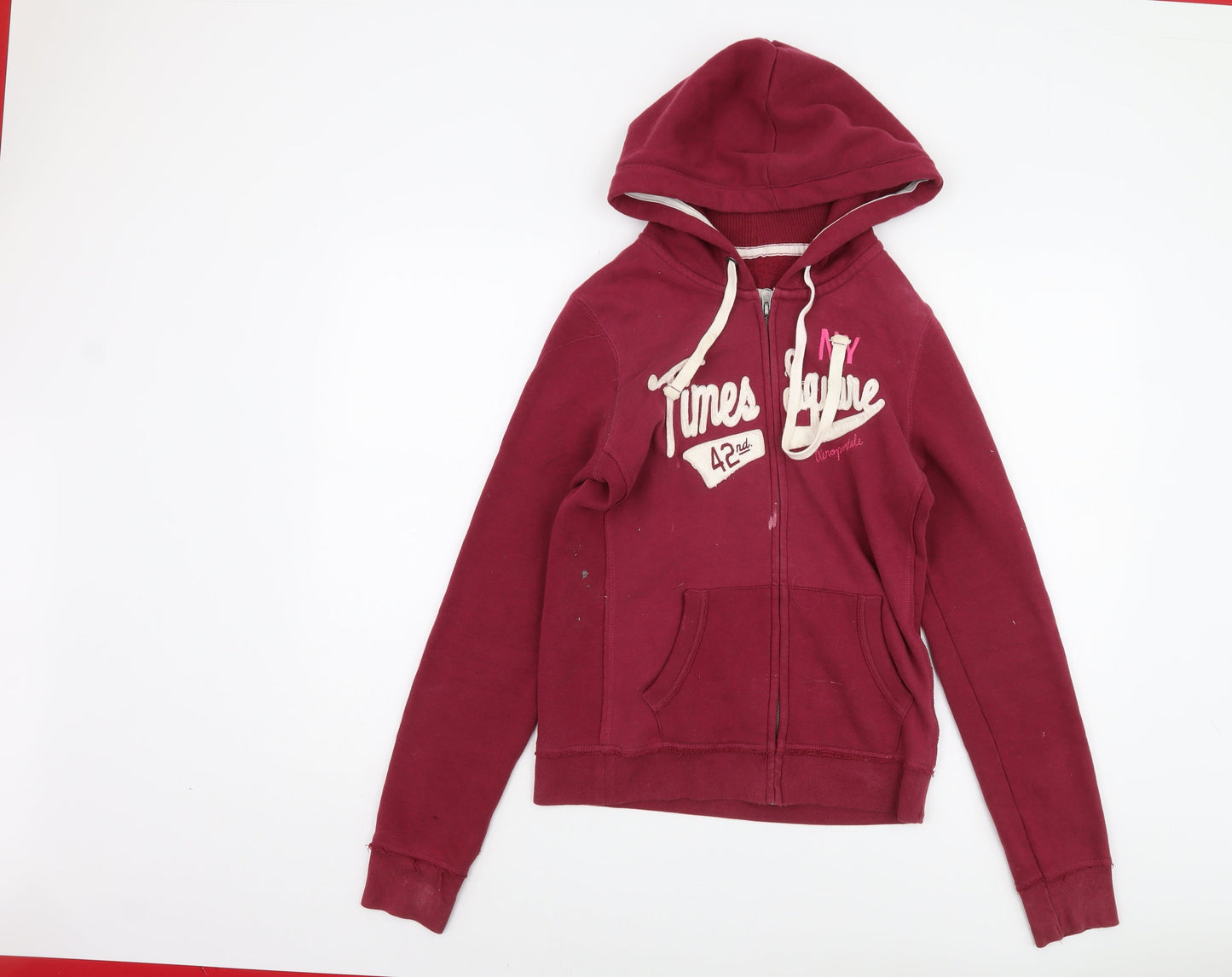 Aéropostale Women's Red Full Zip Hoodie M