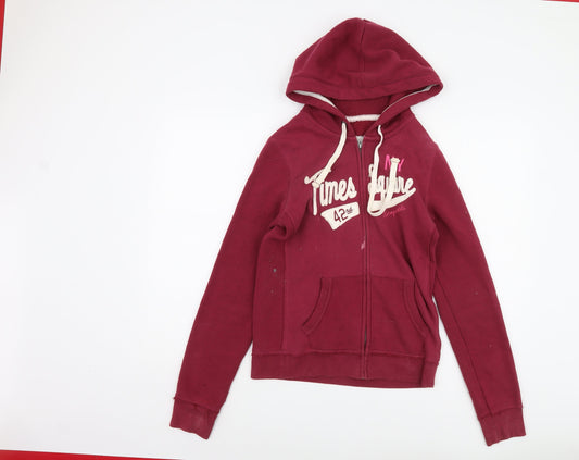 Aéropostale Women's Red Full Zip Hoodie M