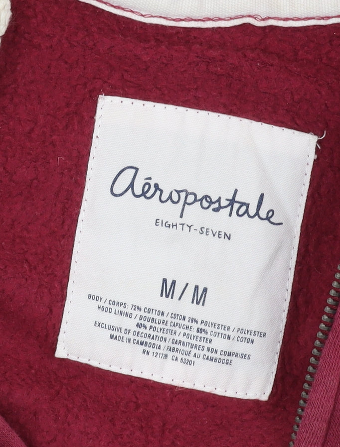Aéropostale Women's Red Full Zip Hoodie M