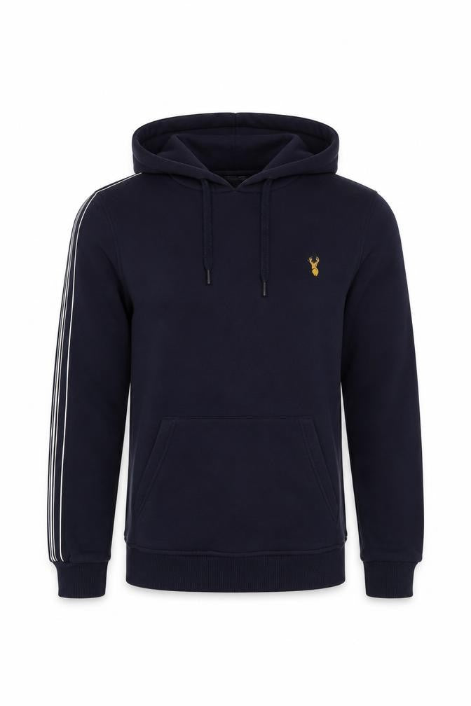 Next Men's Blue XS Pullover Hoodie with Logo