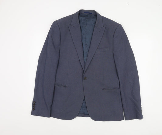 Next Men's Blue Regular Fit Blazer 42R Business Casual