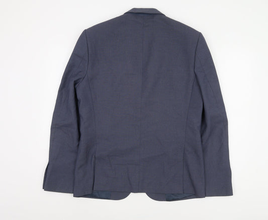 Next Men's Blue Regular Fit Blazer 42R Business Casual