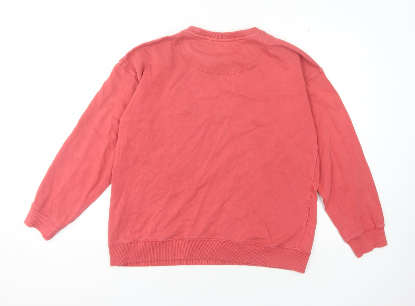 FatFace Women's Red Organic Cotton Pullover Sweatshirt - Size 12