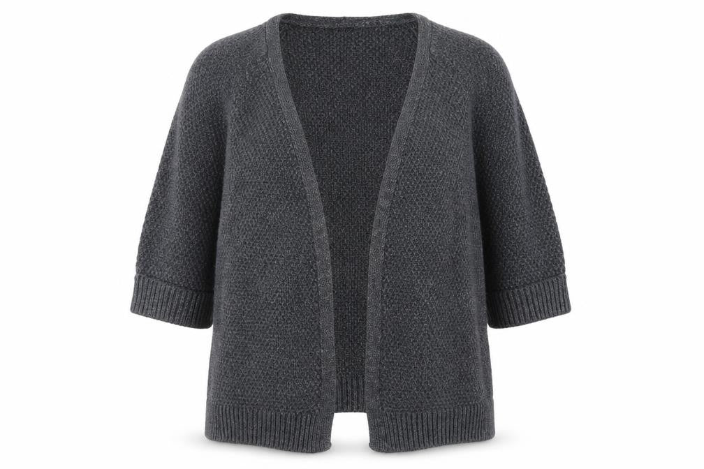 FatFace Women's Blue Open Front Cardigan, Size S, Chunky Knit