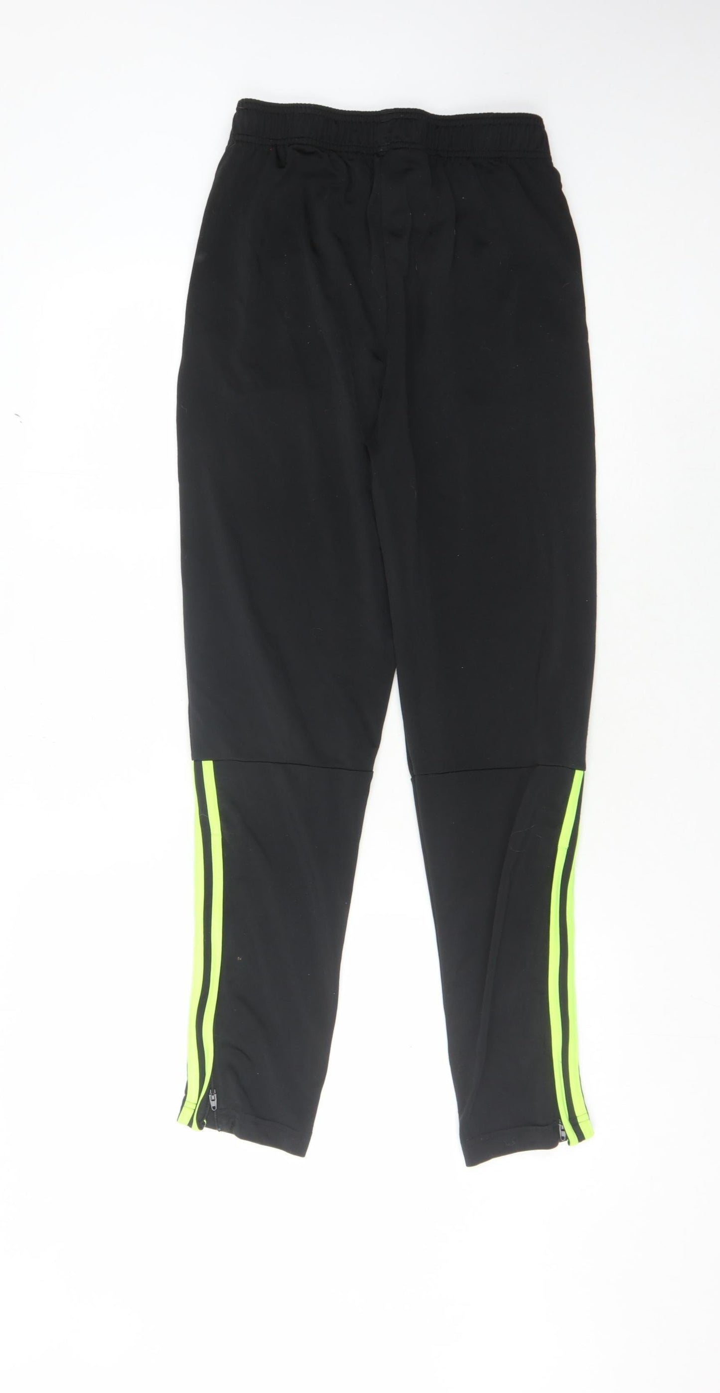 Adidas Boys Black Jogger Trousers with Side Stripe, Size 14