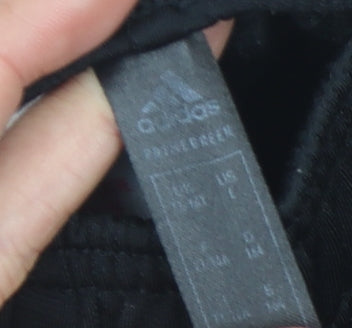 Adidas Boys Black Jogger Trousers with Side Stripe, Size 14
