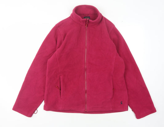 Joules Women's Red Fleece Jacket Size 12