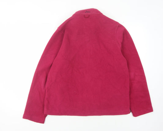 Joules Women's Red Fleece Jacket Size 12