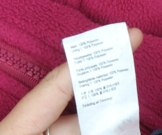 Joules Women's Red Fleece Jacket Size 12