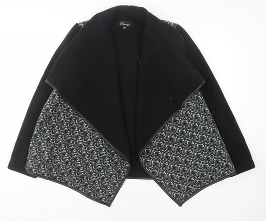 Barrage Women's Black Open Coat Size S
