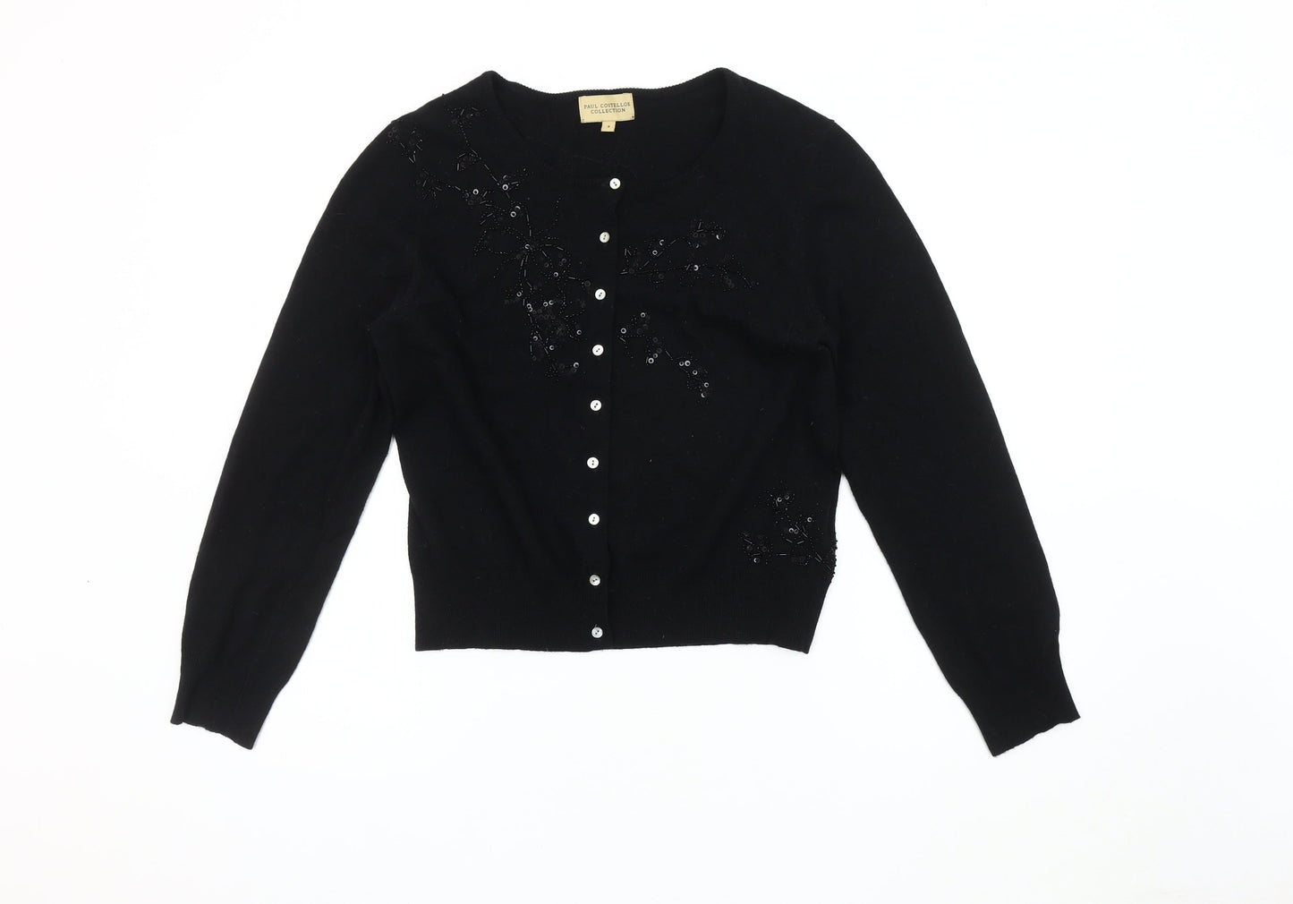 Paul Costelloe Women's Black Cardigan Size L