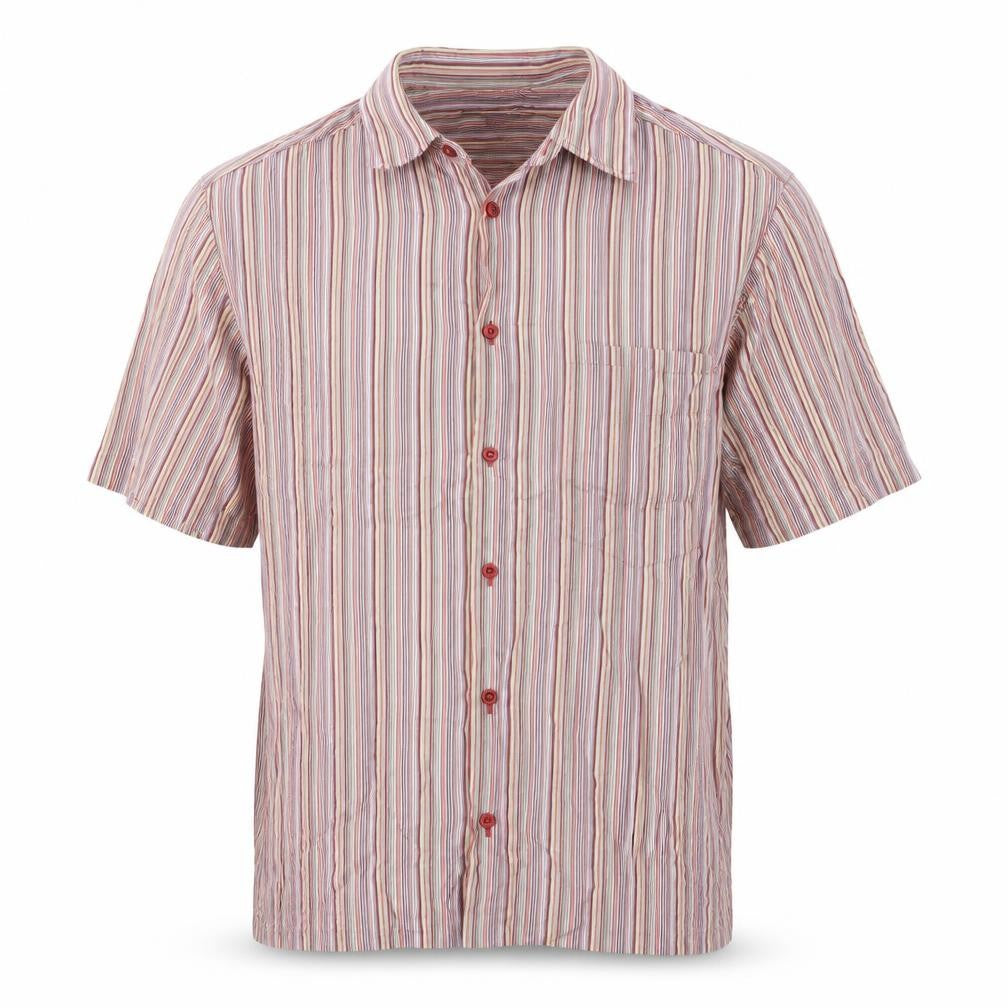 Marks and Spencer Men's Multicoloured Striped Shirt S