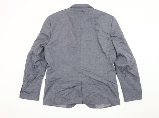 Next Men's Blue Slim Fit Blazer Size 44R