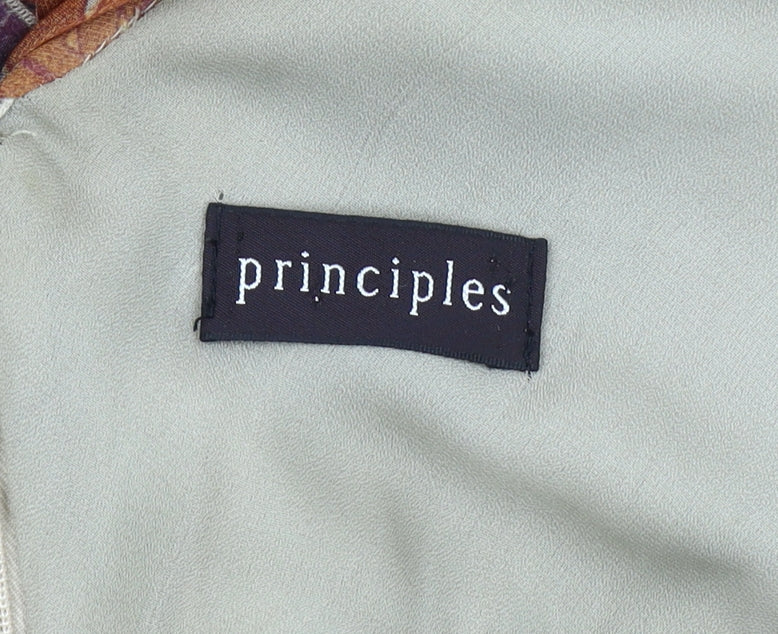 Principles Women's Multicoloured A-Line Hi-Low Dress Size 10