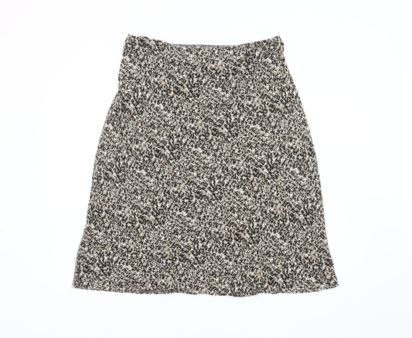 Marks and Spencer Animal Print Knee Length Skirt, Size 14