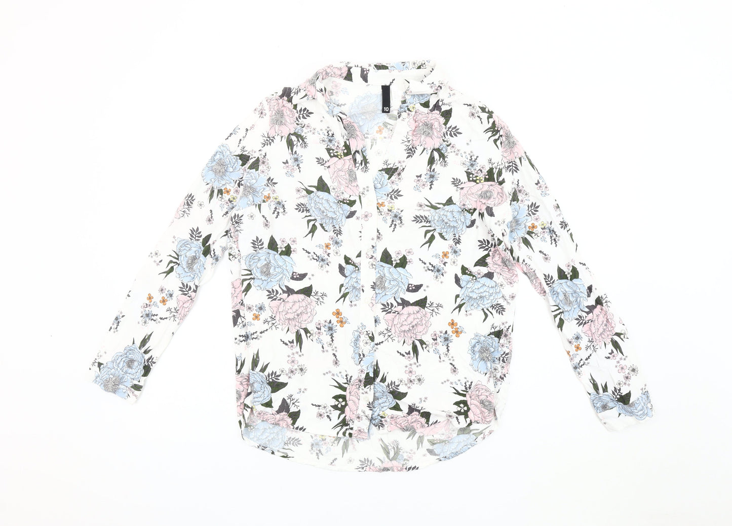 H&M Women’s Multicoloured Floral Blouse Size 10