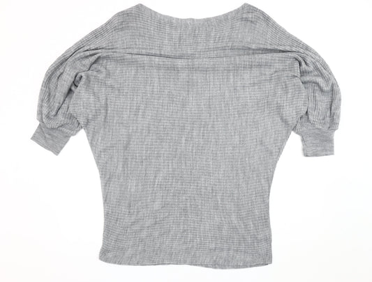 Friends Like These Grey Women's Jumper UK 14 Boat Neck