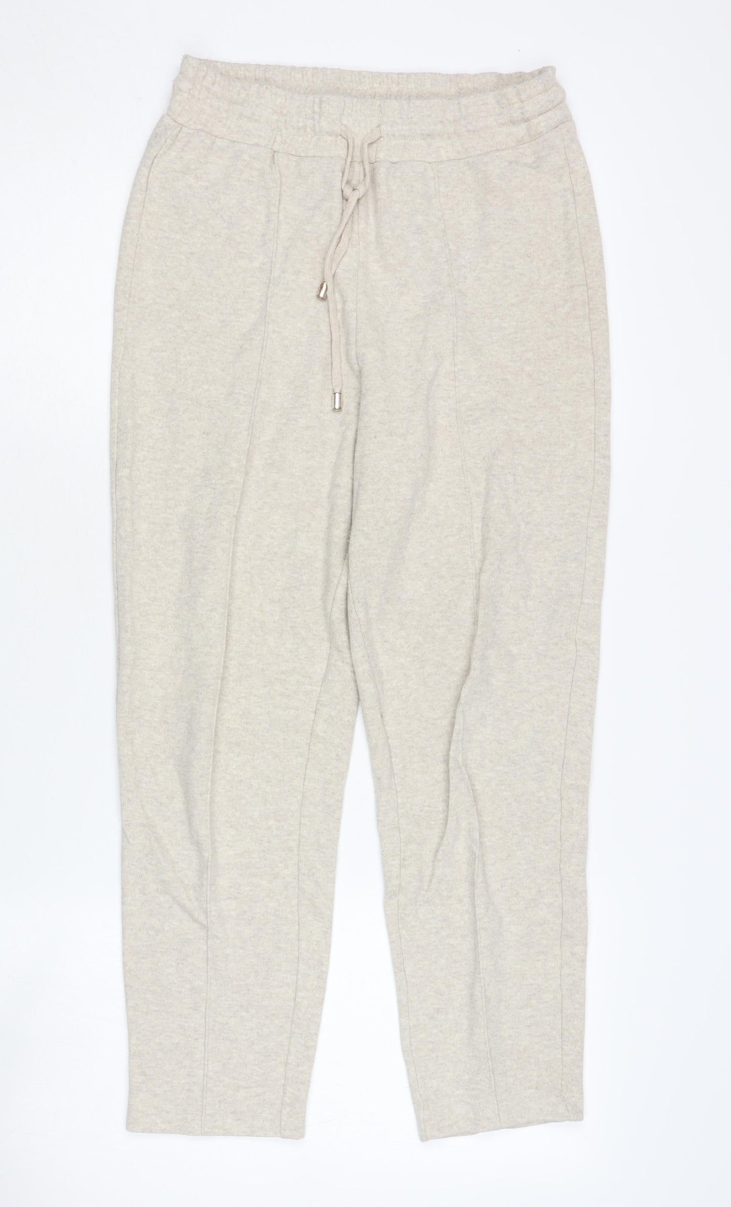 MNG Women's Beige Jogger Trousers Size S Casual