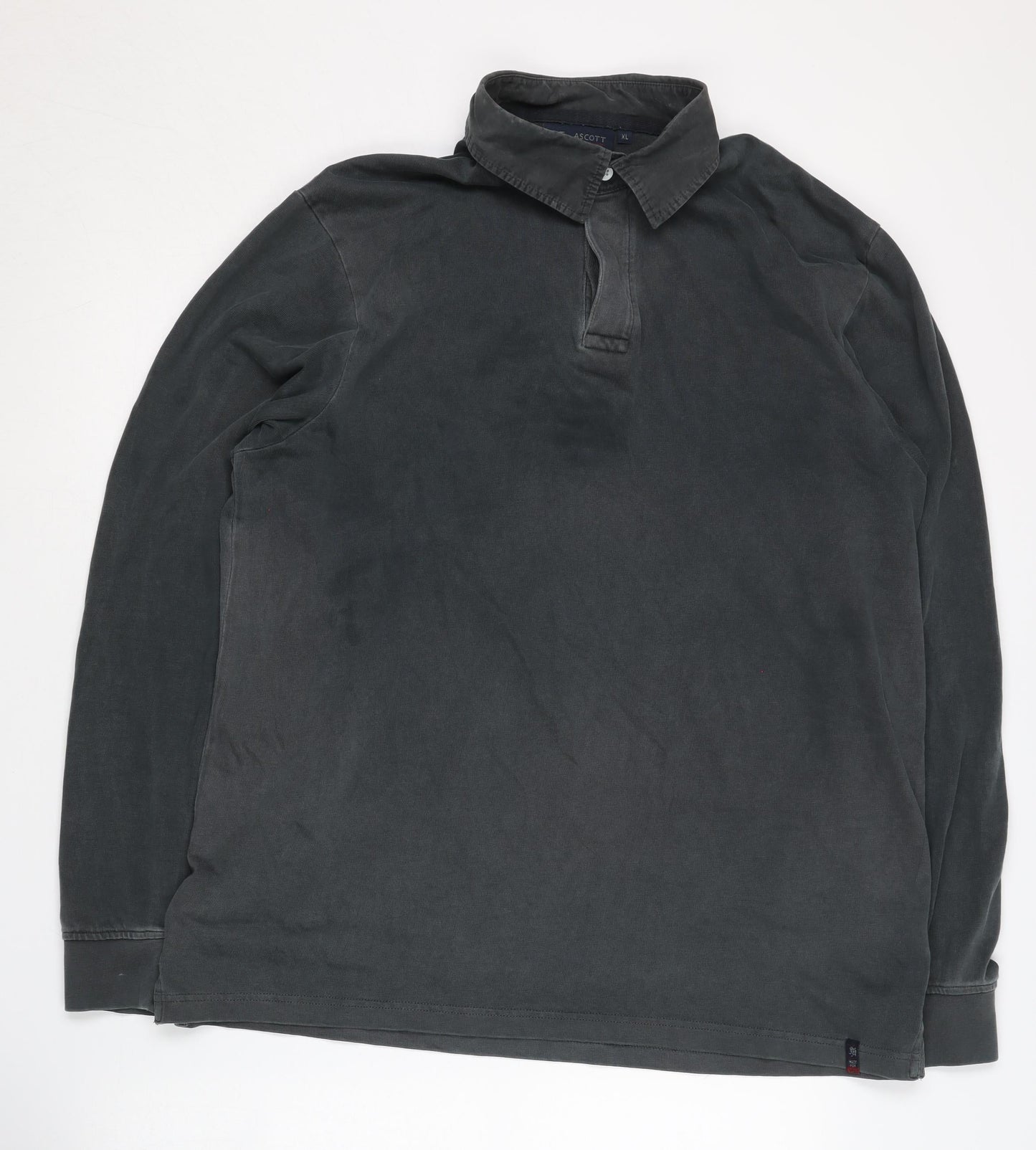 J.T. Ascott Men's Black XL Long Sleeve Polo Shirt