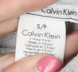 Calvin Klein Women's Grey Full Zip Hoodie Size S