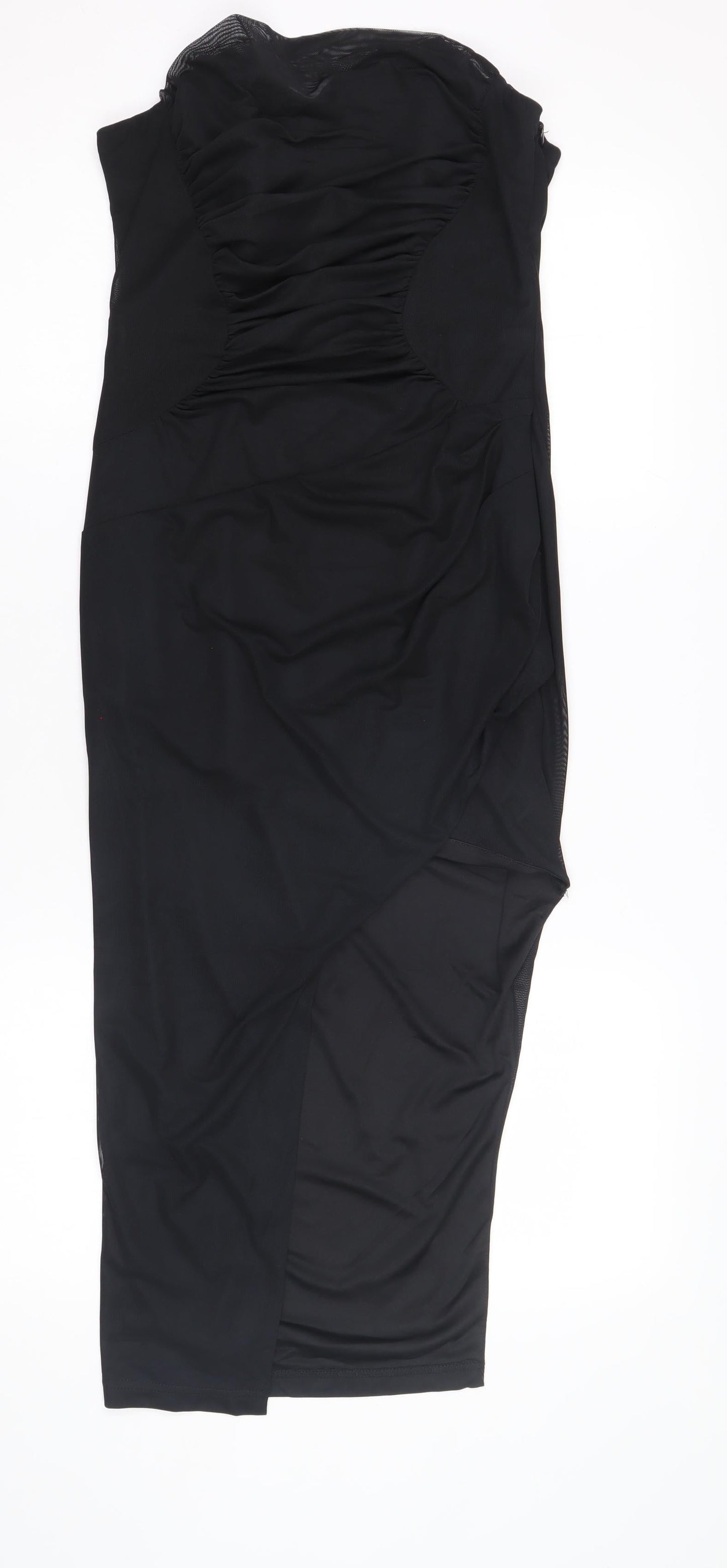 Women's Black Bodycon Midi Dress Size 12